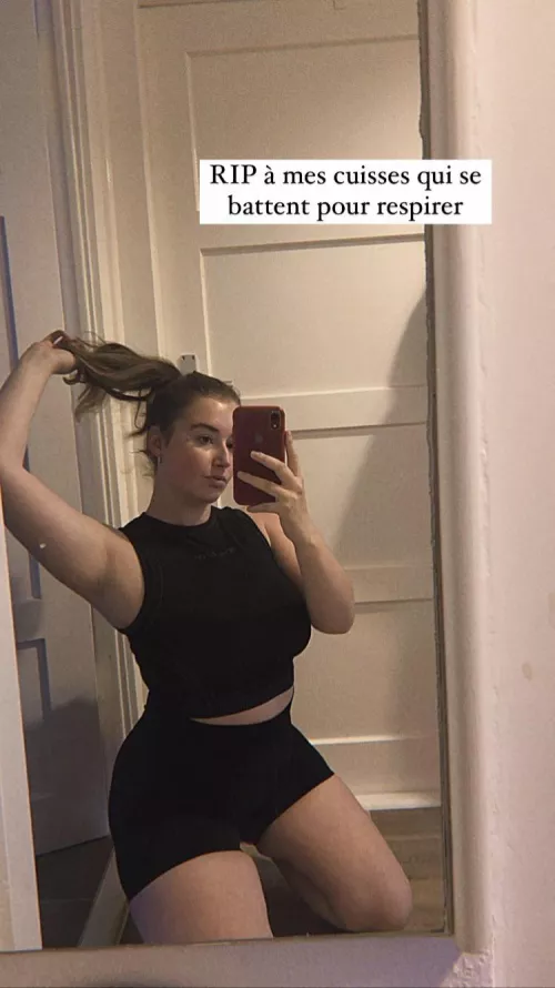 RIP TO MY THIGHS TRYING TO BREATHE 😂❤️