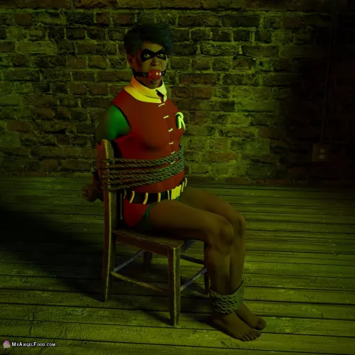 Robin Captured and Tied to a Chair...What comes next?
