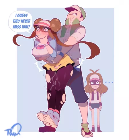 Rosa, Hilda - I guess they never miss, uh? (Twaq) [Pokémon Masters]