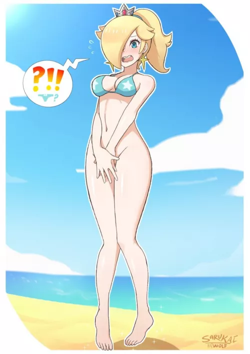 Rosalina lost her bottoms (SarukaiWolf) Rosalina lost her bottoms (SarukaiWolf)