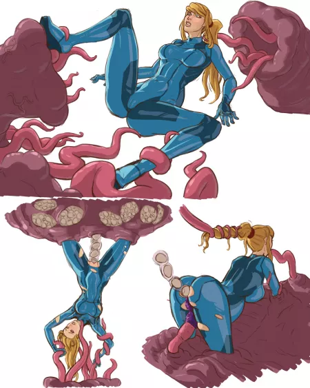 Samus's Tentacle Monster Adventure (Kataaoyoc) [Metroid]