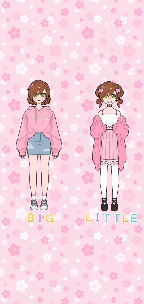 Saw everyone doing this and it was really cute! Big vs little me!