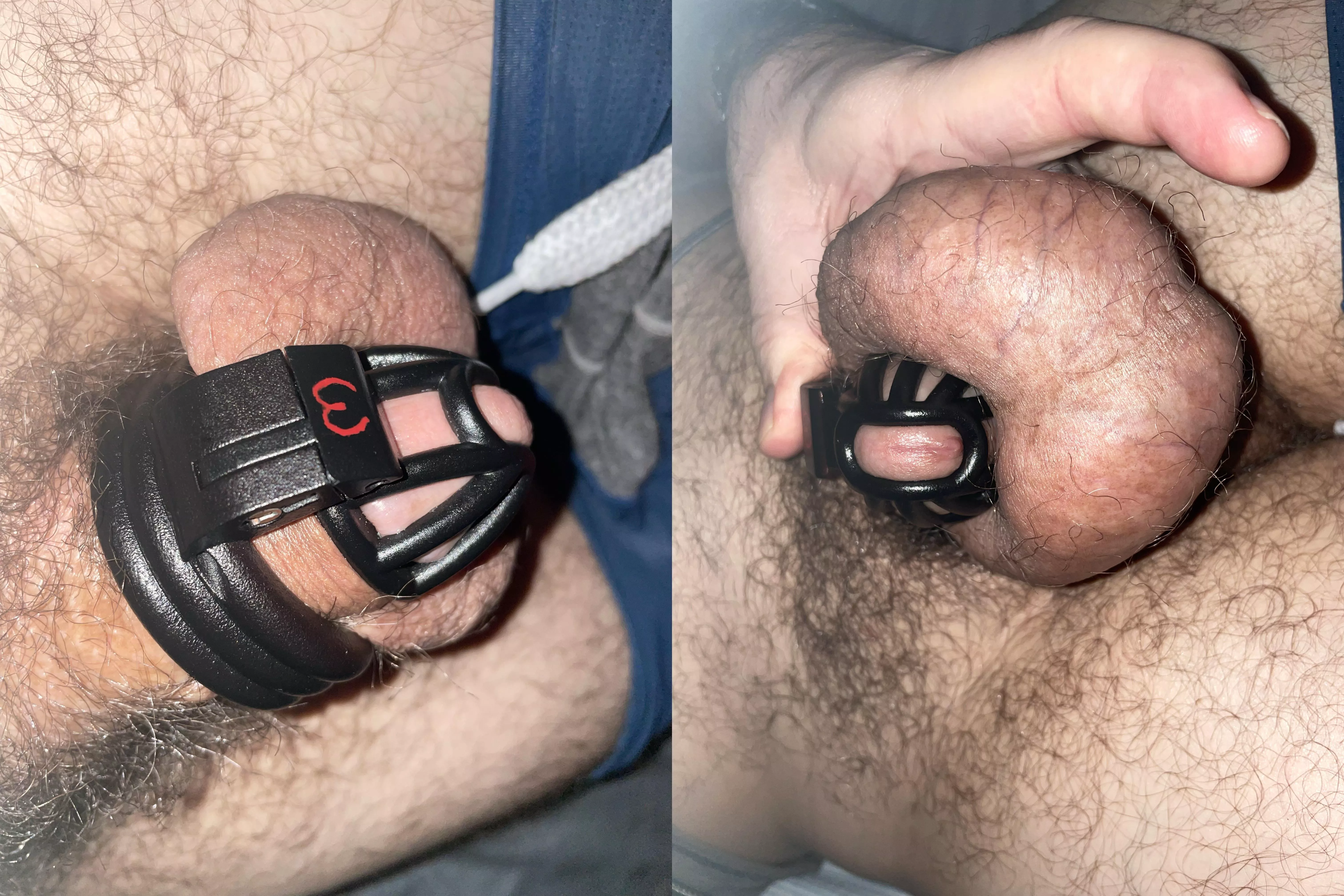 She sent me to sleep while I’m wearing the CK Short Headlock cage instead of the long term standard sized cage. That’s a first. I slept poorly, due to the cruel confinement, arousal from the headlock, and the fact that she’s considering meeting a b She sent me to sleep while I’m wearing the CK Short Headlock cage instead of the long term standard sized cage. That’s a first. I slept poorly, due to the cruel confinement, arousal from the headlock, and the fact that she’s considering meeting a b
