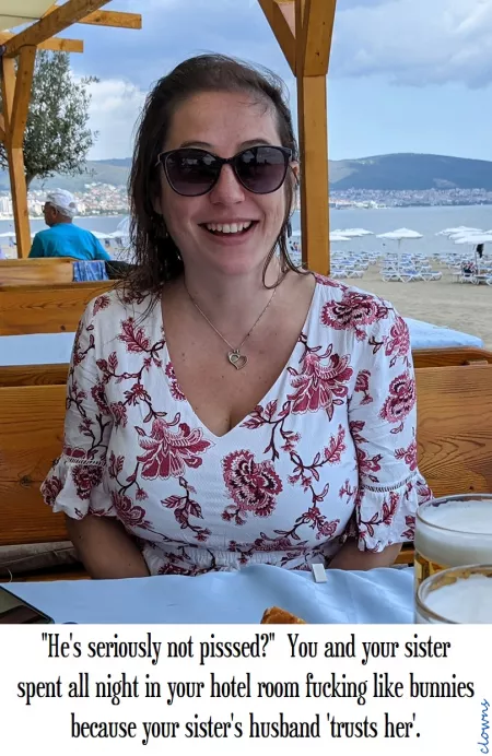 She told him they fell asleep watching TV