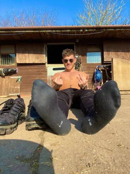 “Shirtless Scally with attitude”