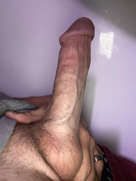 Sit or suck? 😘about 7.5 inches and hard as rock