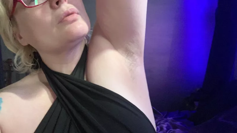 Sniff it before my bath... are my natural blonde haired pits ripe yet?