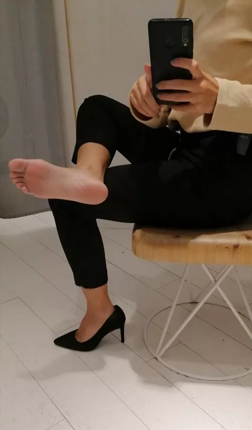 Sniff them and then rub here your d 😉