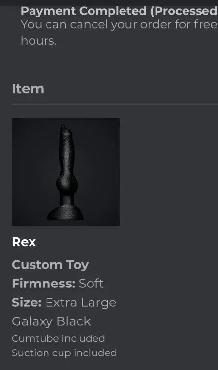 So excited ordered my first Rex and first BD toy! Can’t wait to take this guy for a spin!