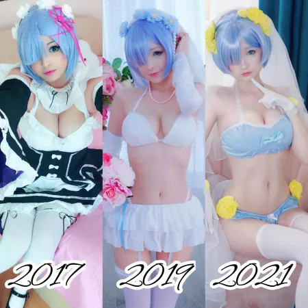 So happy of my progress , I use Rem cosplays as a gauge of how far I’ve come 💙 So happy of my progress , I use Rem cosplays as a gauge of how far I’ve come 💙