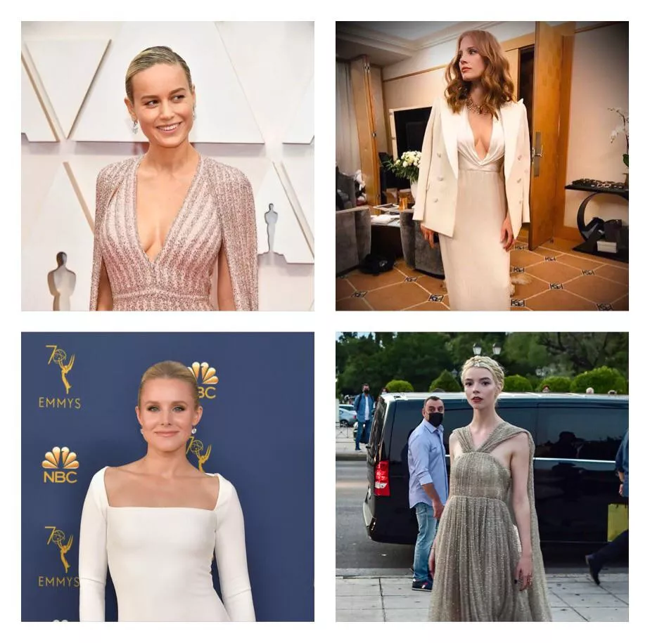 Some of my favourite girls looks glamorous as hell: Brie Larson, Jessica Chastain, Kristen Bell, Anya Taylor-Joy Some of my favourite girls looks glamorous as hell: Brie Larson, Jessica Chastain, Kristen Bell, Anya Taylor-Joy