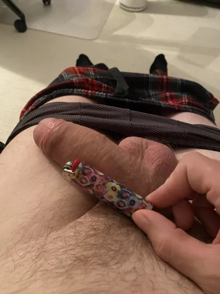 Somebody asked to see my softie against a bic...so here ya go!