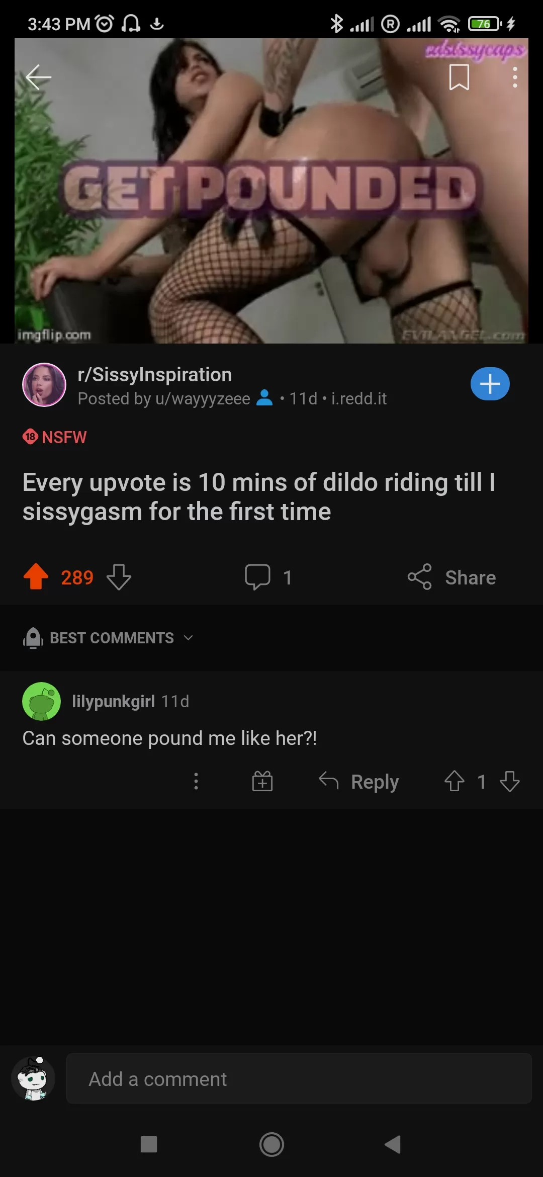 Sooo it's either sissygasm or 2 continuous days of dildo riding. So basically I have to sissygasm no matter what fml Sooo it's either sissygasm or 2 continuous days of dildo riding. So basically I have to sissygasm no matter what fml