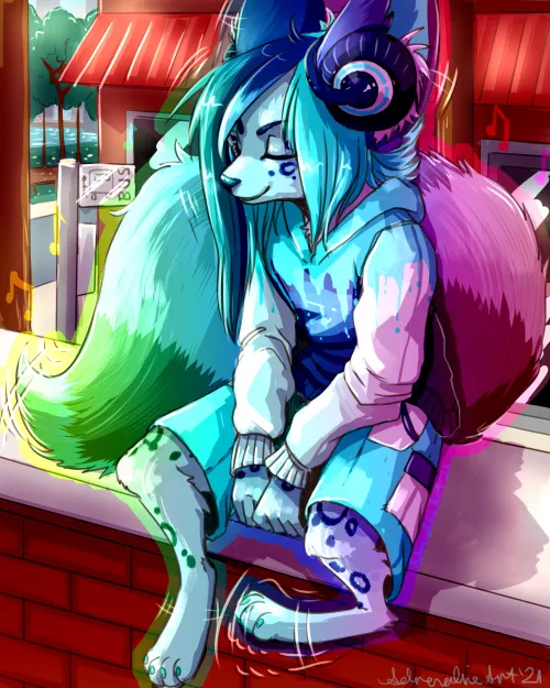 Sounds of the City (art&character: adrenalineart@FA)