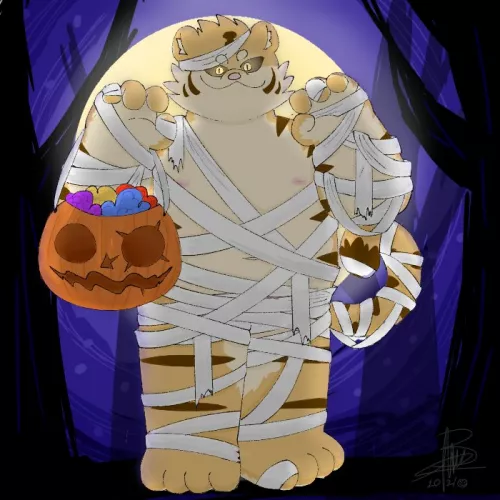 Spooky month letsgooooo >>:3 (credit: @benny_exe on tw)