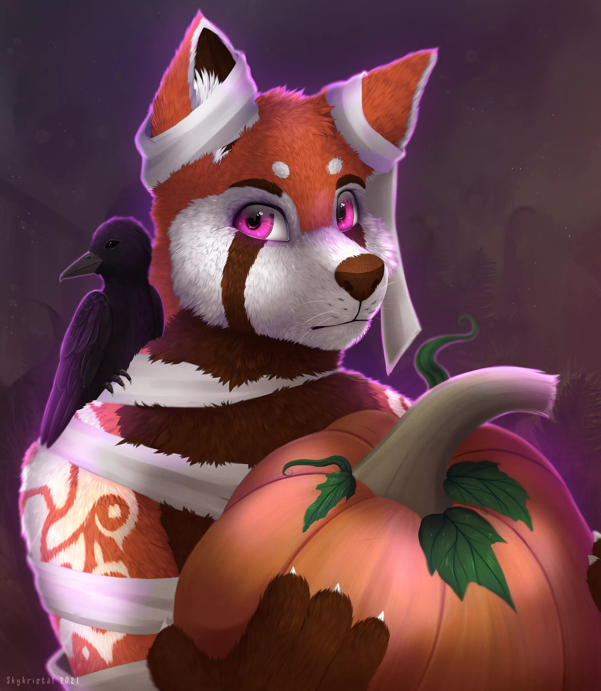 Spooky YCH comm. For zyuinapanda on FA!🎃