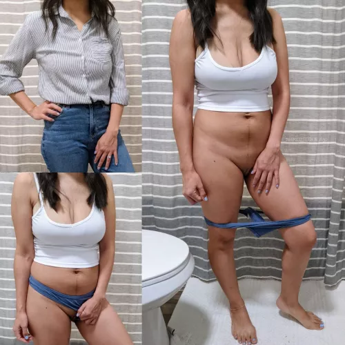 Step 1: Go out for a few mimosas with the girlfriends Step 2: Come back and ride some 🍆