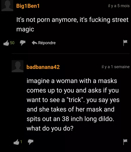 Street magic trick