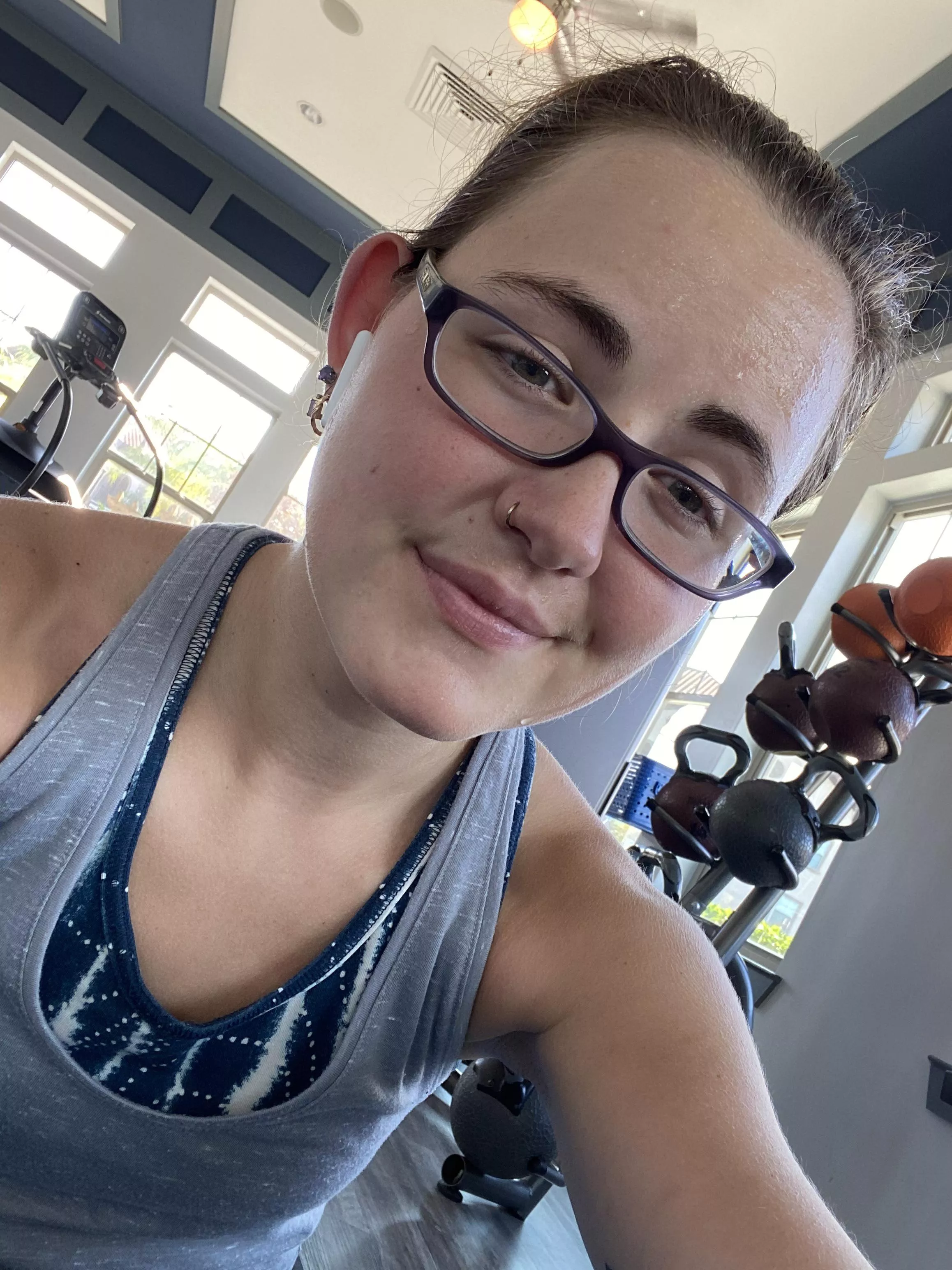 Sweating right from the beginning🥵