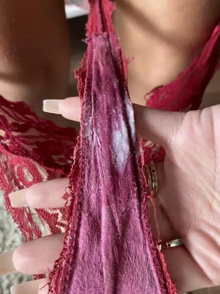 Sweaty, dirty panties 😋 I cum in them too!