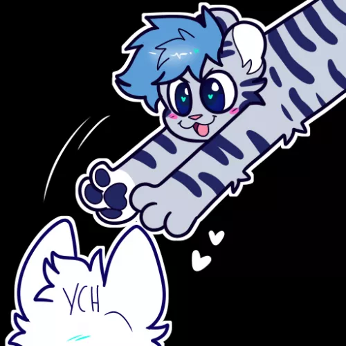 tackle!! <commission for arilor, art by me @spookyfoxinc on twitter>