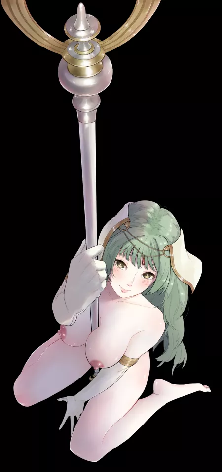 Tatiana with her staff (joysjsj00)