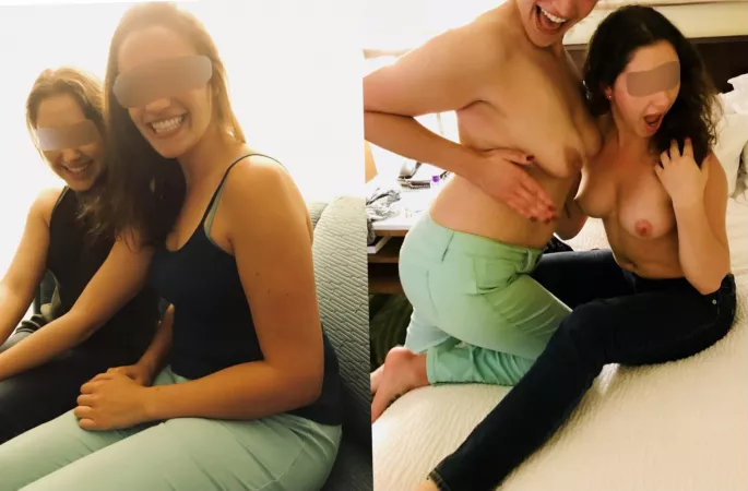 Tequila made our clothes fall off but your cock makes us want to keep going 😏