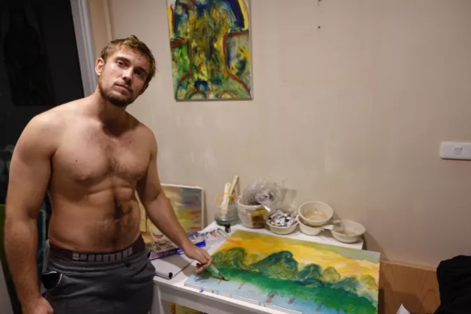 Testosterone from the art studio