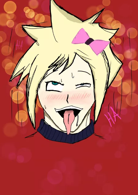That moment when you and a friend take a meme too far and draw femboy cloud ahegao (hers is much better but she isn’t done yet)