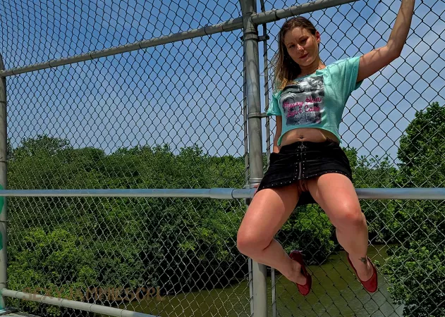 That pedestrian bridge wasn't the only thing that saw some action that afternoon!