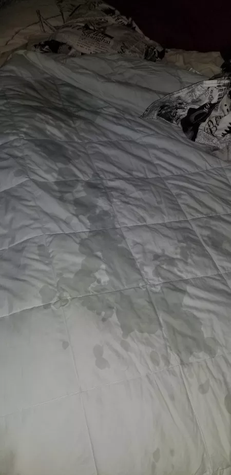 The aftermath of him making me squirt