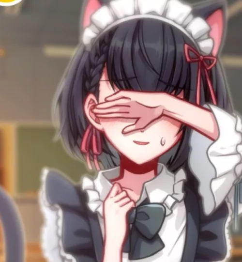 The boi is too embarrassed to show his face