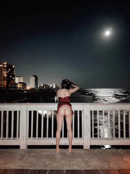 The moon was beautiful that night [f]