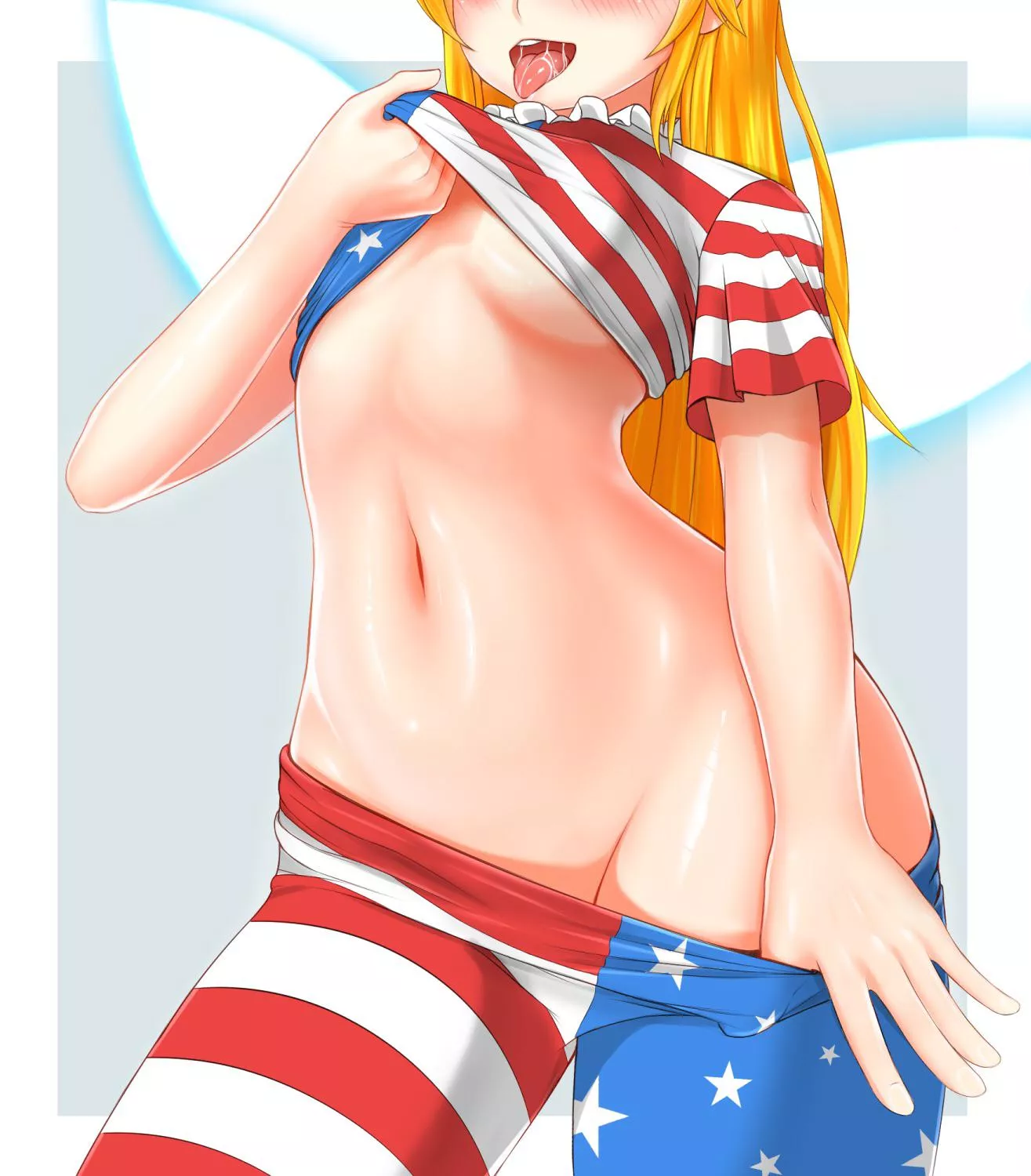 There seems to be quite a few nsfw art of Clownpiece posing like this, huh? Must be because of her clothing (art by Maoda) There seems to be quite a few nsfw art of Clownpiece posing like this, huh? Must be because of her clothing (art by Maoda)