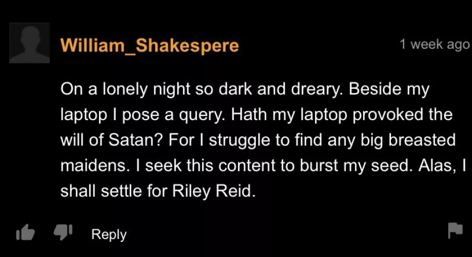 There’s no way this isn’t the really Shakespeare.