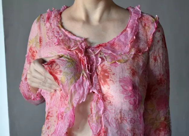 This blouse is really soft... [OC]