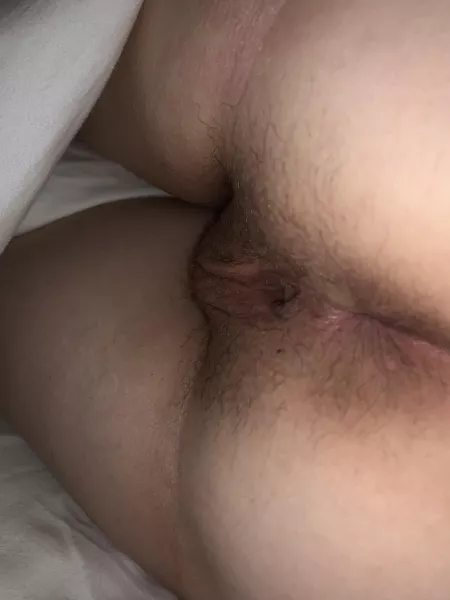 This is how I sleep. Easy access for hubby.