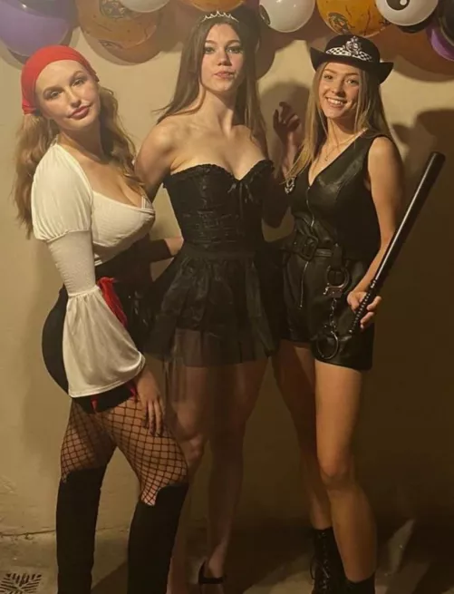 Three halloween hoes