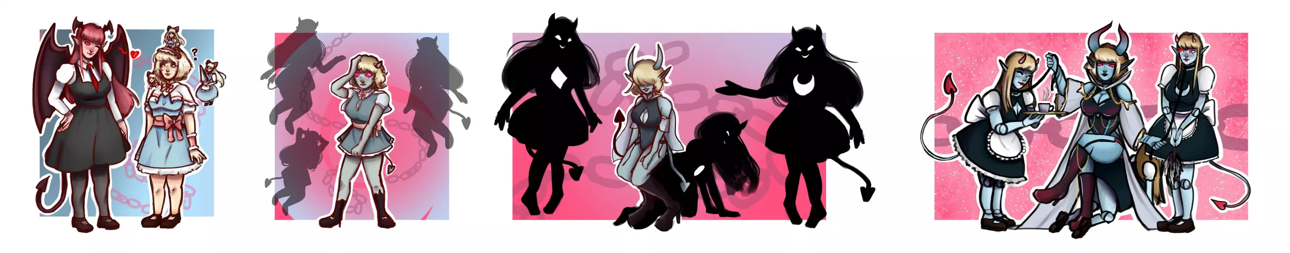 Time to serve our new mistress~ [Alice Margatroid, Touhou Project] (FTF, Monster Girl, Quadruple TF, Body Modification, Mind Change, Hypno, Succubus, Serving) by me (commission)