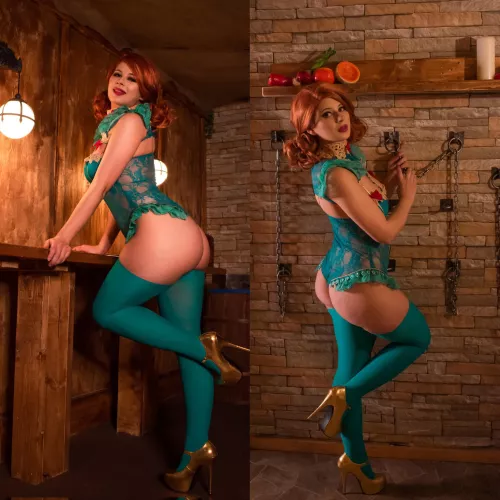 Triss has something special planned for your quest reward. Boudoir Triss cosplay by Carley Bombshell
