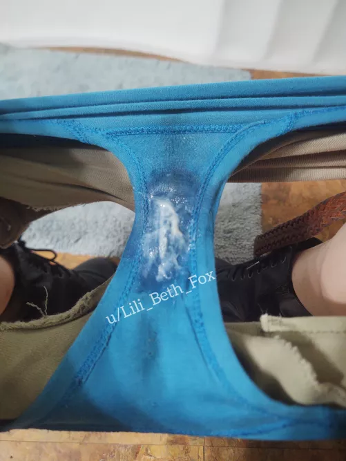 Two very active days of wear and I've got this panty coated in grool! [OC]