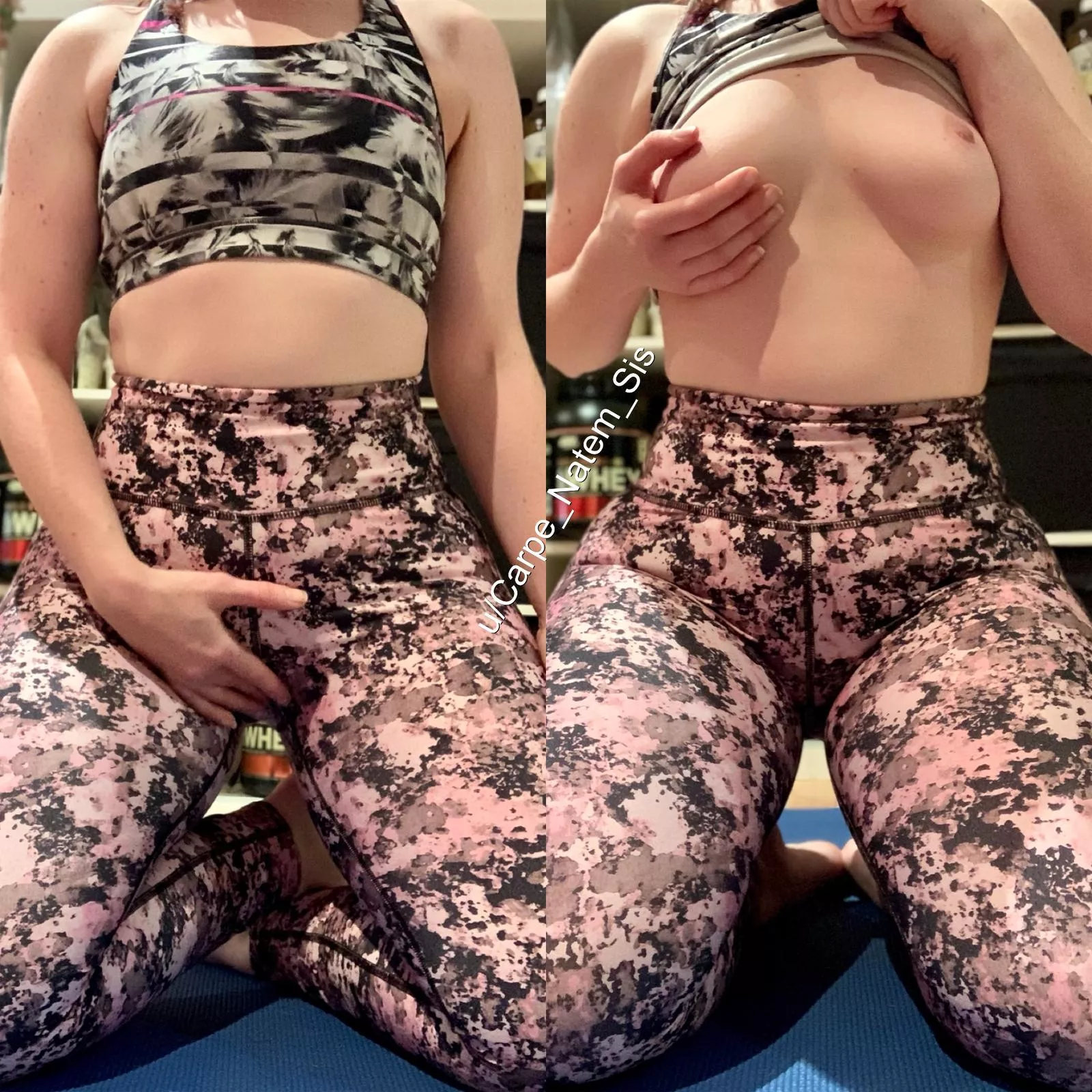 Undecided on my workout routine - is it a day for hip thrusts… or chest presses… 🤔 (f)