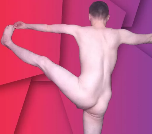 Utthita Hasta Padangustasana from behind (M)