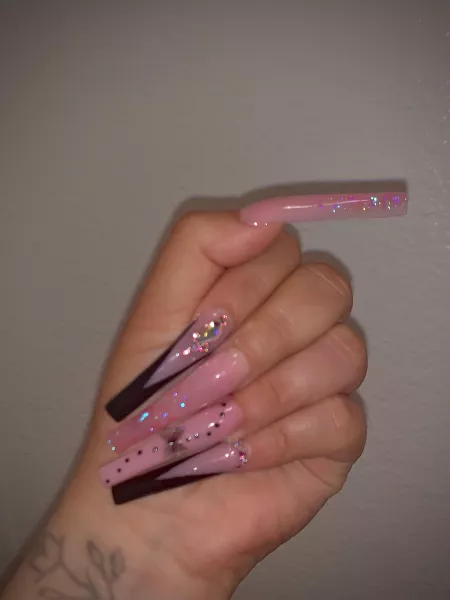 V Cut, Stones & Glitter 💅🏼