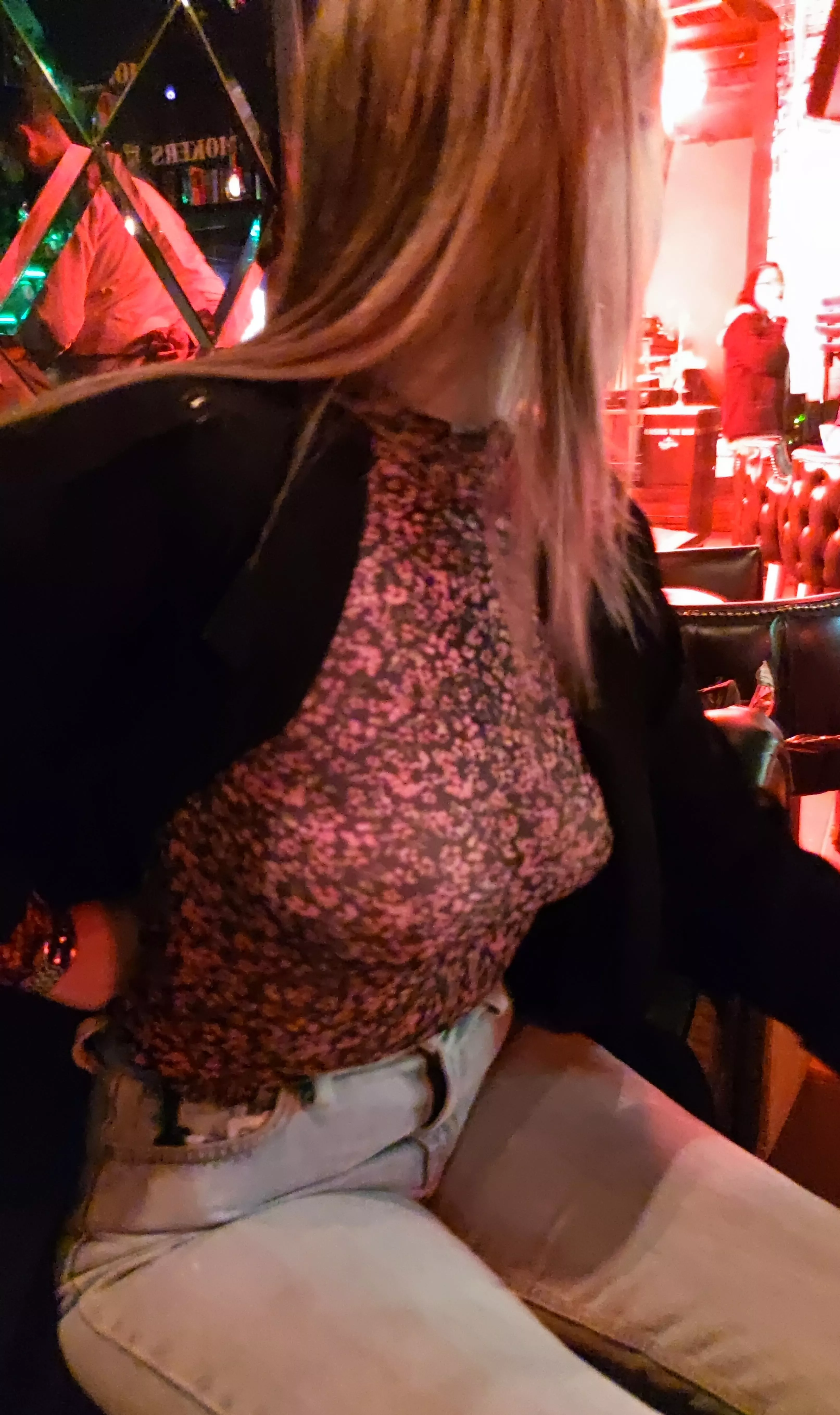 Very mild for here, but going practically topless is, I think, very risky of her. What would you do if you saw her? Very mild for here, but going practically topless is, I think, very risky of her. What would you do if you saw her?