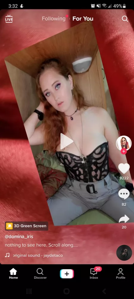 Video is still up, her @ is in the photo