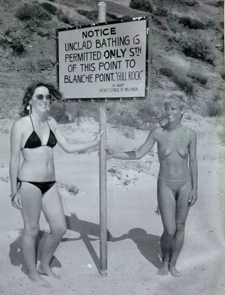 Vintage: Unclad Bathing (Gull Rock National Park, Willunga, South Australia)