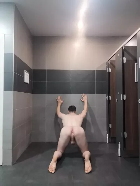 Waiting for you in the work toilets