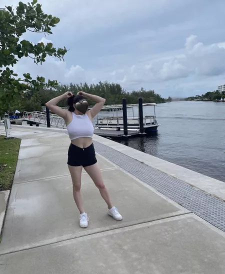 Waving hello to the passing boats …. pt. 1