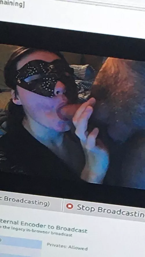 We did chaturbate once, this is how it looked from our side